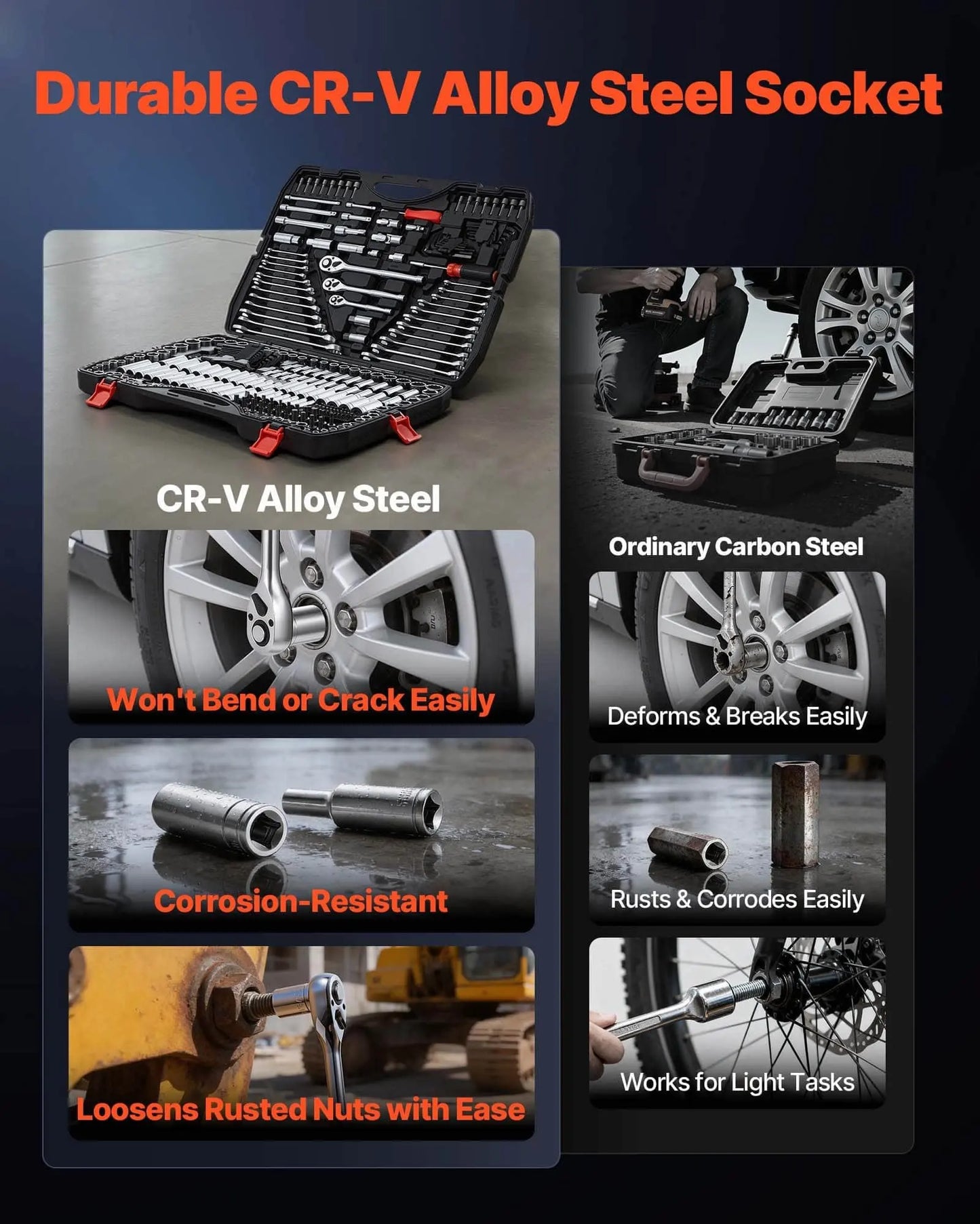 TORVEX™ 308-Piece Professional Mechanic Tool Set