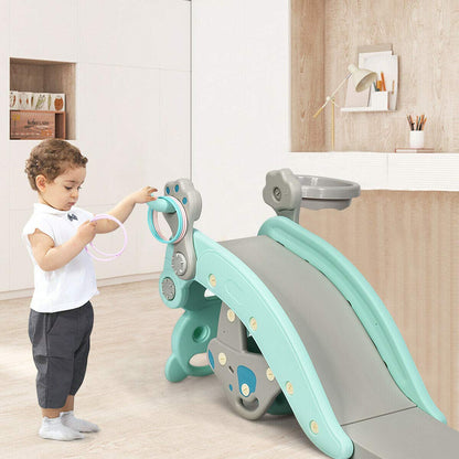 TinyTrek™ 5-in-1 Toddler Adventure Playset – Slide, Rocker, Swing, Climber & Tunnel for Ages 1–5